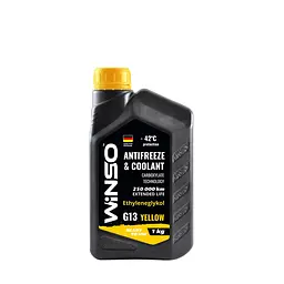 Антифриз Winso Antifreeze & Coolant Yellow -42°C жовтий G13, 1 кг (880940) - мініатюра 2