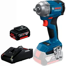 Акумуляторний ударний гайкокрут Bosch GDS 18V-350 Professional, акб 18 V 4.0 Ah, з/п GAL 18V-40