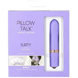 Вібратор Pillow Talk Flirty Purple Special Edition Сваровська пов'язка на очі + гра - мініатюра 8