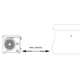 Тепловий насос до басейну до 18 м³ Bridge MINI BP-40WS-MА-r32 3.9 кВт - мініатюра 7