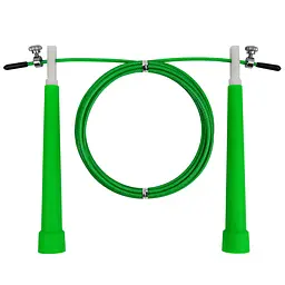 Скакалка EasyFit Speed Cable Rope 3 м зі сталевим тросом, зелена
