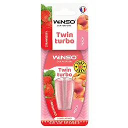 Ароматизатор для автомобіля Winso Twin Turbo - Strawberry Peach (538780)