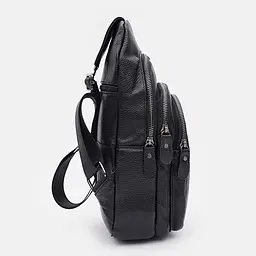 Чоловічий рюкзак шкіряний Keizer K14036bl-black - мініатюра 4
