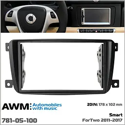Перехідна рамка AWM Smart ForTwo 781-05-100 - мініатюра 5