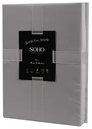 Комплект постільної білизни Євро Duet 200х230 см Mocha/Grey SOHO pbe0050817 - мініатюра 5