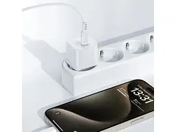 Мережевий зарядний пристрій Acefast A77 Mini PD30W GaN + кабель USB-C Set C3-03 White (6974316282853) - мініатюра 5