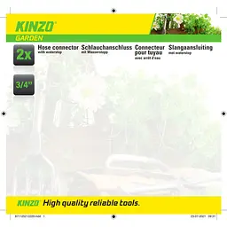 Конектор Kinzo Garden 3/4" 2 шт. - мініатюра 3
