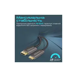 Кабель мультимедійний DisplayPort to HDMI prolink-dp200.black Promate (prolink-dp200.black) - мініатюра 5