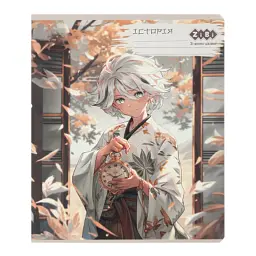 Зошит ZiBi предметний ANIME 48 аркушів клітинка, історія (ZB.1704-22), в асортименті - мініатюра 1