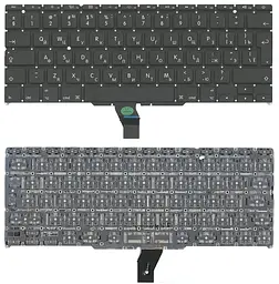 Клавіатура для ноутбука Apple MacBook Air 2011+ A1370 (2010, 2011), A1465 (2012, 2013, 2014, 2015) з підсвічуванням (Light) Black, (No Frame), RU (вертикальний ентер) - мініатюра 3