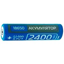 Літій-іонний акумулятор із захистом Rablex 18650 2400 mAh (Li-ion) 3.7 V Original - мініатюра 2