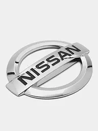 Емблема решітки задня для Nissan Хром 160 мм Пластик на скотчі (Завод) - мініатюра 4