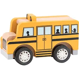Дерев'яна машинка Viga Toys Шкільний автобус (44514) - мініатюра 2