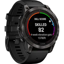 Смарт-годинник Garmin Fenix 7 Pro Sapphire Solar Edition Carbon Gray DLC Titanium with Black Band [010-02777-10] [86523] - мініатюра 6