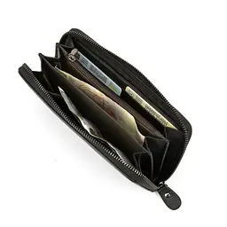 Клатч шкіряний чорний Tiding Bag M39-4007A - мініатюра 4