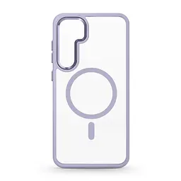 Чехол Samsung Galaxy S24 Plus 5G (SM-S926), Unit MagSafe, фиолетовый, прозрачный, магсейф, противоударный, магнитный, панель-накладка с поддержкой MagSafe, с поддержкой беспроводной зарядки, TPU+PC, защита всего корпуса, ударопрочный