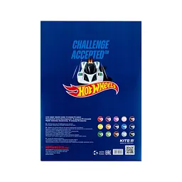 Кольоровий папір Kite А4 двосторонній Hot Wheels 15арк/15 кол (HW24-250) - мініатюра 4