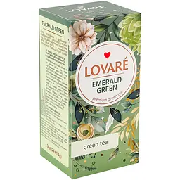 Чай зелений Lovare Emerald Green 36 г (24 шт. х 1.5 г)