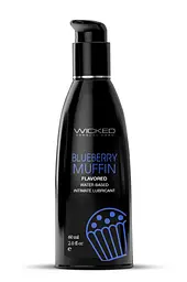Їстівний лубрикант зі смаком чорничного мафіну Wicked Aqua 60 мл