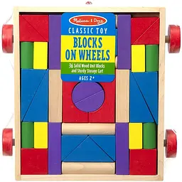 Набір дерев'яних блоків на візку Melissa&Doug (MD14209) - мініатюра 4