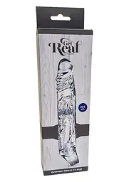 Насадка на пеніс ToyJoy Get Real Extension Sleeve XL, 22.5 см (прозорий) - мініатюра 5
