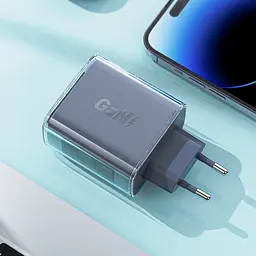 МЗП Acefast A45 Exploration series PD65W GaN (1USB-A/2C) Mica gray - мініатюра 3