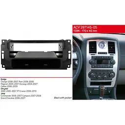 Перехідна рамка ACV Dodge RAM, Durango (281145-05) - мініатюра 6