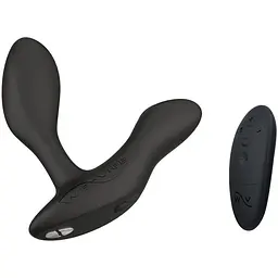Смарт-вібромасажер простати We-Vibe Vector+ Charcoal Black пульт ДК регульований кут нахилу