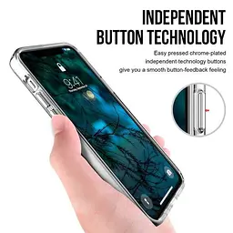 Чохол iPhone 16 Pro накладний чохол Space Case (2nd Gen) Прозорий - мініатюра 3