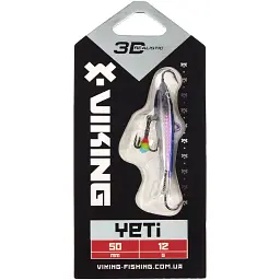 Балансир Viking Fishing Yeti Ice Jig 50mm 12.0g #1 Blue Glam - мініатюра 2