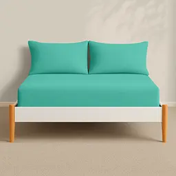 Простирадло Cosas на резинці фланель 80х200 bermuda, м'ята (Flannel_39Bermuda_80x200x20) - мініатюра 4