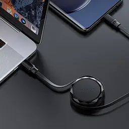 Кабель USB 2.0 Type-C M-M, 0.8м 60W dual retraction Чорний, C13-03 Acefast - мініатюра 6