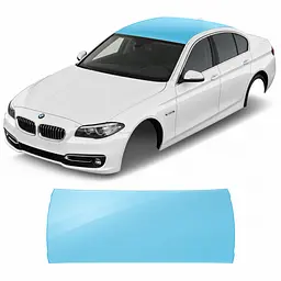 Антигравійна захисна бронеплівка за лекалами для BMW 5 Series F10 facelift 2013-2017 - зона даху