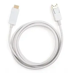 Кабель мультимедійний DisplayPort M to HDMI M 1.8m Vinga (VCPDPHDMI1.8WH) - мініатюра 2