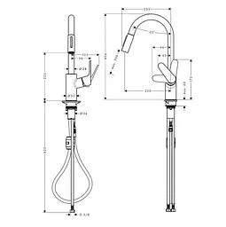 Змішувач для кухні Hansgrohe Focus M41 31815670 - мініатюра 2
