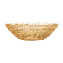 Салатник Ardesto Golden ice скло 16x5 см 460 мл золотистий (AR5058) - мініатюра 2