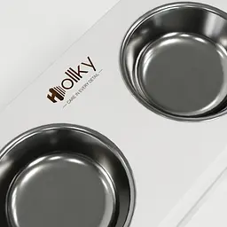 Hollky Base XL40 — миски на підставці для великих собак (2 × 1,8 л, висота 40 см) - мініатюра 5