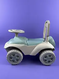 Толокар музичний "Автошка" Eco Green Doloni 0142/01eco зелений, з ручкою для батьків, для дітей від 1 року - мініатюра 4