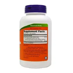 Трави Now Foods Гінкго Білоба, 120 мг, Ginkgo Biloba, Double Strength, 100 вегетаріанські (NF4683) - мініатюра 2