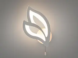 Бра настінне LED Diasha 8165/1WH, 17W, 935 лм, білий, акрил, метал, для спальні - мініатюра 2