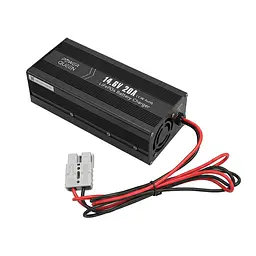 Зарядний пристрій для акумуляторних батарей LiFePO4 14.6V/20A Power Queen P12V20A-BCHA-X (44-00528) - мініатюра 1