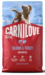 Сухий корм Carnilove Active Salmon & Turkey Puppy для цуценят лосось та індичка 4 кг