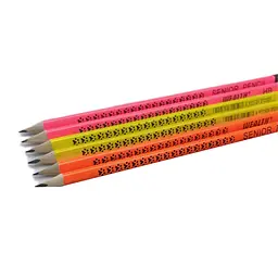 Олівець чорнографітний, HB, з гумкою, 6 шт., HW-4388