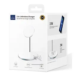 БЗП WIWU Wi-W019 2 in 1 15W White - мініатюра 5