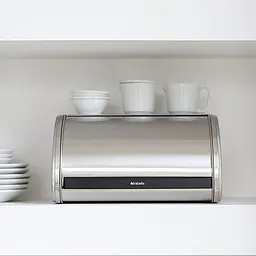 Хлібниця металева Brabantia Roll Top Bread Bin Medium 31.6x26.5х17.3 см срібляста (348907) - мініатюра 4