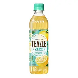 Чай корейський Woongjin Teazle Zero Yuja&Green tea з Юзу та зеленим чаєм без цукру 500 мл