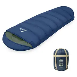 Спальний мішок Naturehike з капюшоном MJ600 CNK2300SD014, темно-блакитний (6976507663977) - мініатюра 1
