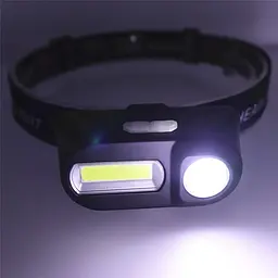 Налобний ліхтар акумуляторний світлодіодний BL-1804A COB+XPE - мініатюра 3