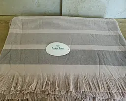 Простирадло махрове Parisa Home Pike 150х200 щільність 400 г/м2 пудра - мініатюра 4