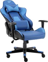 Геймерське крісло GT Racer чорне із синім (X-2317 Black/Dark Blue) - мініатюра 3